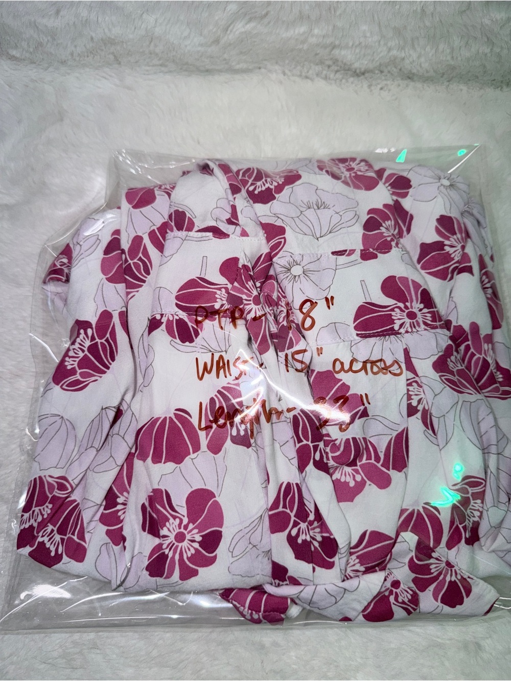 Sleeveless White Dress Pink Floral Print & Detail Lace Bottom Wedding Guest 💝 - Picture 4 of 5